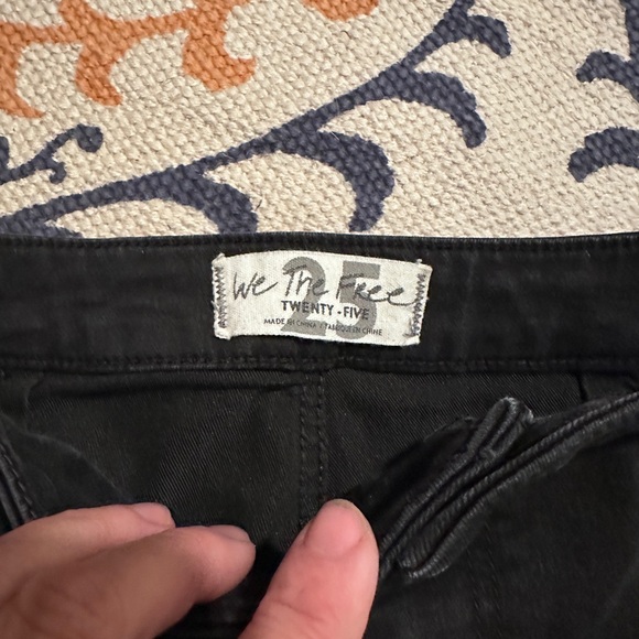 We The Free Black extra  Flared Women's Jeans size 25 - Picture 4 of 5
